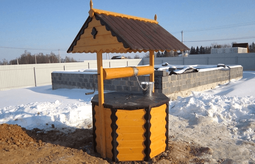 зимнее водоснабжение из колодца