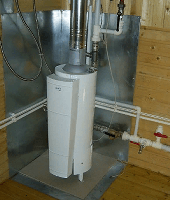 установка напольного газового котла